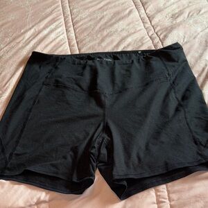 Maurices Women's Black Bike Shorts Plus Size 1X Lot of 6 pair